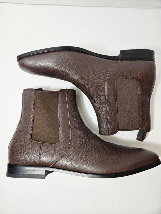 Coach Graham Chelsea Boot Leather Ankle Boots Almond Toe Pull On Size Men\'s 13D main image 9